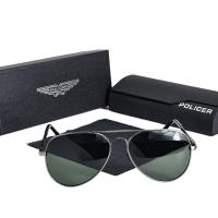 2025 POLICER Gafas de Sol Pilot para Hombre UV400 Polarizadas, Regalo Familiar para Viajes y Piscina, Diseño Retro Italiano 191 - details 9