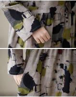 Vestido Vintage de Algodón de Manga Larga Talla Grande, Elegante y Suelto para Mujeres - details 16