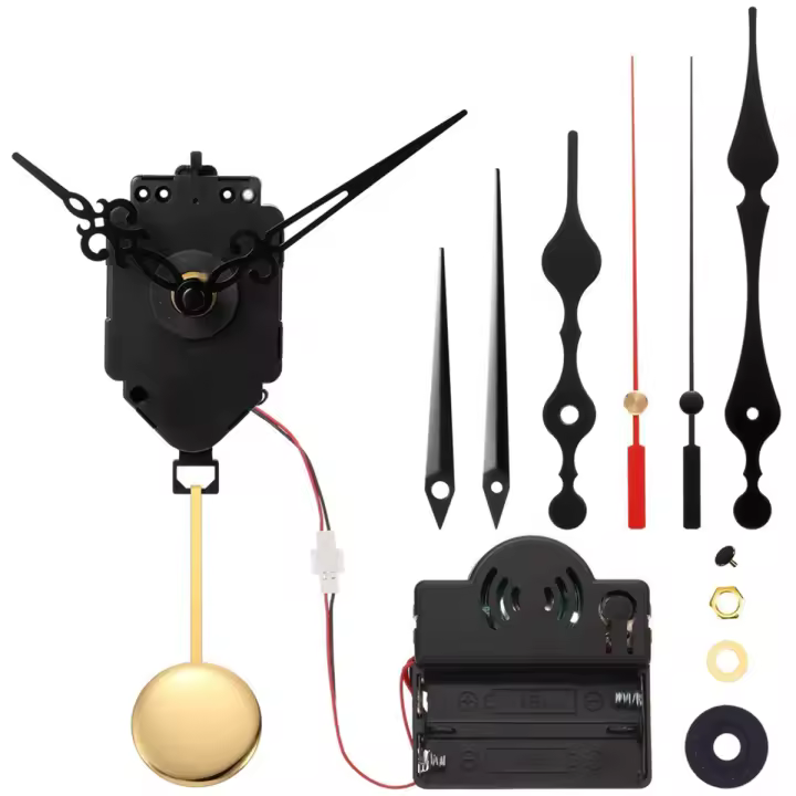 Reloj con gatillo de péndulo de cuarzo, carillón de movimiento, mecanismo de melodía de Westminster, Kit de reloj con 3 pares de manos - 1