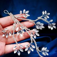 Pinza para el pelo de novia de cristal de estilo francés, forma de ramas, horquilla plateada para novia, tocado de boda de perlas de lujo, accesorios para novia - details 12