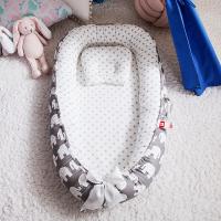Cama de bebé para recién nacidos,Cuna Portátil Para Bebé 85x50cm Con Almohada Y Parachoques Algodón ,Alfombra de Juego Plegable para Bebés cesta de dormir infantil para 0-24 meses - details 1