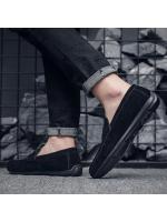 Mocasines hombre cabeza redonda de soja zapatos de los hombres perezosos zapatos de los hombres un pie estribos suave fondo de conducción de los hombres modelos casuales zapatos de cuero. - details 5
