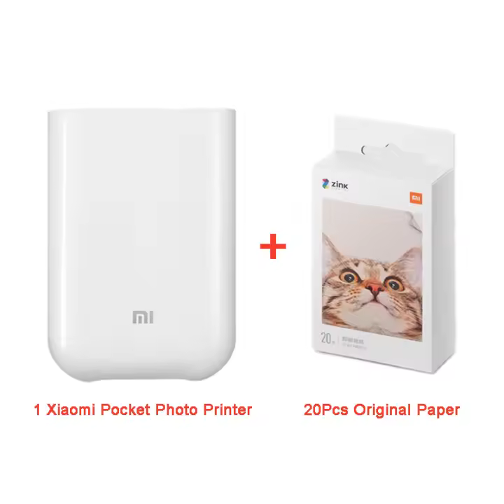Xiaomi-impresora fotográfica de bolsillo ZINK Inkless, tecnología Mini multifunción AR, impresión de vídeo, Bluetooth 5, aplicación Mijia portátil - 1