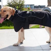 Ropa impermeable para perros grandes, chaleco grueso ajustable para perros, chaqueta con diseño de tira reflectante, abrigo para perros - details 9