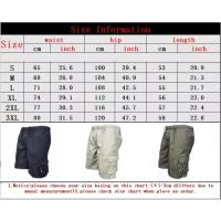 Pantalones Cortos para Hombres Cintura Elástica, Múltiples Bolsillos, Ajuste Suelto, Ideal para Ciclismo, Senderismo Casual y Deportes al Aire Libre - details 0