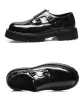 Zapatos de herramientas para hombres de plataforma británica zapatos de cuero retro de moda - details 10