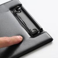 Portapapeles plegable A4 A5, color negro, con hebilla de Clip, carpeta de archivos para conferencias, almohadilla de escritura de cuero PU ultrasuave, suministros de oficina, 1 Uds. - details 18