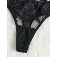 Lencería de hadas Floral de San Valentín, bragas cortas encantadoras, ropa interior Sexy, camisón elegante, ropa interior en V, conjunto breve para mujer, sujetador transparente - details 3
