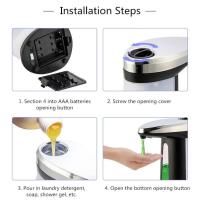 Dispensador automático para el hogar, dispensador de champú y jabón líquido, sensor inteligente sin contacto, utilizado en baño o cocina, con - details 13