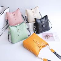 Bolsos cruzados de Color sólido con correa con estampado de letras simples, bolso de mensajero, bolsos de hombro, bolsos de mujer - details 5