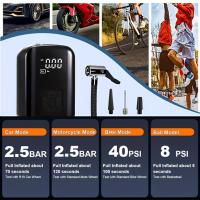 1Compresor de aire portátil para automóvil, inflador, bomba inalámbrica de mano, ligera,Adecuado para inflar y desinflar neumáticos de automóviles y motocicletas. - details 8