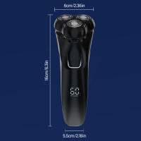Maquinilla de afeitar portátil inalámbrica, herramienta de afeitado impermeable para Barba, nariz, oreja y pelo corporal - details 3