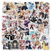 Pegatinas de Anime Sword Art Online 50PCS para Niños Ideal para Diarios Libros Maletas Motocicletas Neveras y Paredes Marca nbyinto - details 0