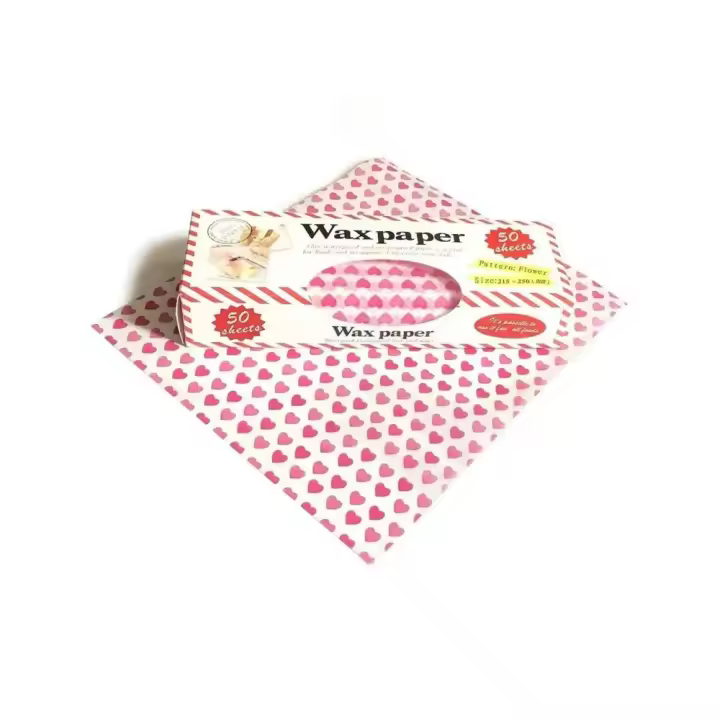 Papel encerado para envolver alimentos, 50 Uds., a prueba de grasa, jabón para hornear, papel de embalaje, sándwich, hamburguesa, alimentos, dulces, papel encerado a prueba de grasa - 1