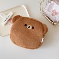 Bolsa de cosméticos de animales de dibujos animados para mujer, bolsa de almacenamiento de labios portátil, organizador de artículos de tocador de gran capacidad de felpa - details 4