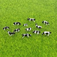 Figuras de acción en miniatura de vaca, buey, toro, ganado, modelos de granja, jardín de hadas, caja de arena, paisaje, juguetes, adornos, 1 a 10 Uds., 1/87 - details 1