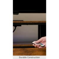 Mueble para TV con tocador LED con toma de corriente para TV de 55 pulgadas - Baúl de almacenamiento ancho para dormitorio, sala de estar y entrada, mesa consola superior de madera con 22 modos de luz - details 6
