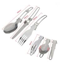 1 juego de utensilios de cocina portátiles, hechos de material de aleación de aluminio duro, ollas para acampar al aire libre para 1-2 personas, cocinar y hornear - details 1