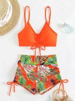 Bikinis con cordón frontal, cintura alta para mujer, bañadores de mujer, bañador para nadar, ropa de playa 2025 - details 53