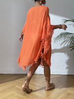 Vestido playero de talla grande para mujer, suave, de ganchillo, falda envolvente para bikini, para trajes de baño, tallas extendidas, elementos esenciales para vacaciones - details 14