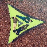 Columpio Portátil Multifuncional Triángulo Aéreo para Acampar al Aire Libre BOPORO Material Poliéster Diseño Universal para Dos Personas - details 0