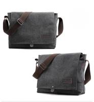 Nuevos bolsos de mensajero de hombro tipo bandolera de lona para hombre, nueva bolsa cruzada de moda para hombre, bolso informal sólido multifunción portátil para hombre - details 9