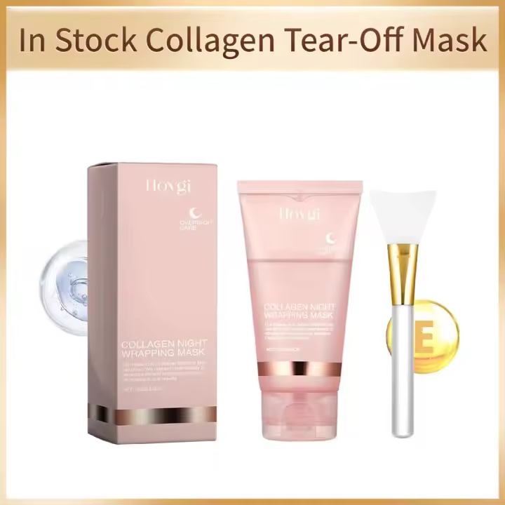 Mascarilla exfoliante de colágeno, limpieza profunda, hidratante, reduce los poros, Control de aceite, mascarilla Facial hidratante, belleza, salud, cuidado de la piel - 1