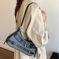 Bolso de mano a la moda Y2K, bolso para axila con remaches, bolso de hombro para chica picante, bolso cruzado Retro con hebilla de cinturón para niñas - details 8