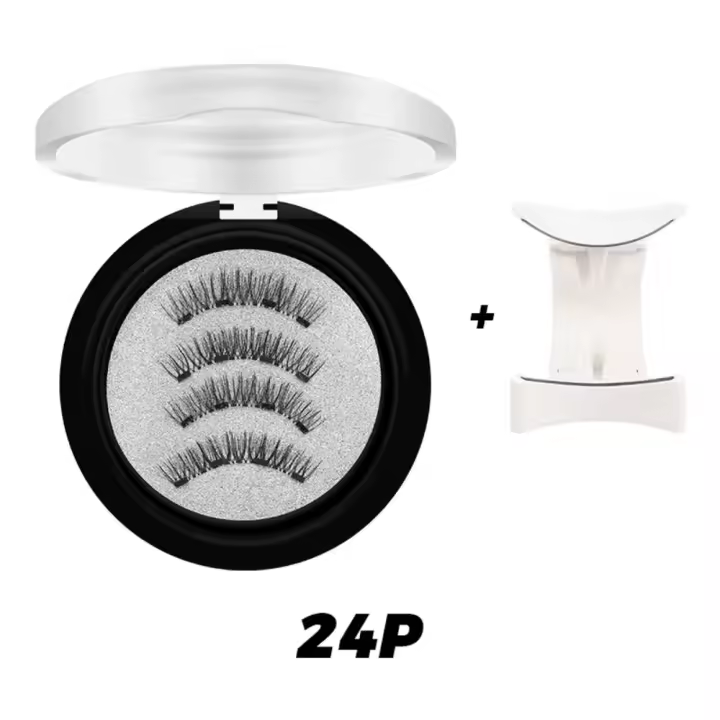 Pestañas False Magnéticas 3D Naturales Set de 4 Clips Magnéticos Reutilizables - 1
