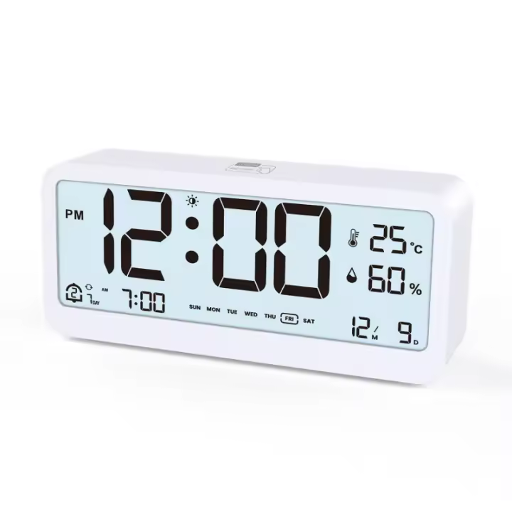 Reloj despertador para estudiantes Temperatura y humedad Reloj inteligente Reloj electrónico silencioso Luz nocturna inteligente Sense - 1