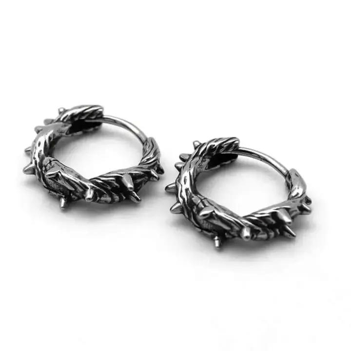 Pendientes de calavera personalizados retro para hombre y mujer, joyería de motocicleta punk rock, nuevo diseño - 1