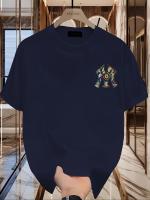 Camiseta Casual de Manga Media de Algodón Puro de Alta Calidad Estilo Coreano Moderno Versátil - details 6