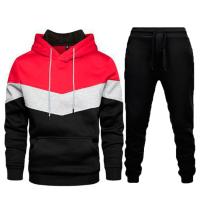 Conjunto deportivo de dos piezas para hombre, Sudadera con capucha y pantalones deportivos, Otoño e Invierno - details 5