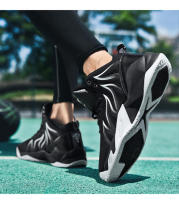 Zapatillas de baloncesto antideslizantes para hombre, zapatos deportivos transpirables, cómodos, para entrenamiento en el gimnasio, deportivas altas para niños - details 11
