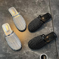 Bolsa tejida cabeza zapatillas verano nuevo hueco salir desgaste sandalias de las mujeres casual moda versátil media arrastre - details 4