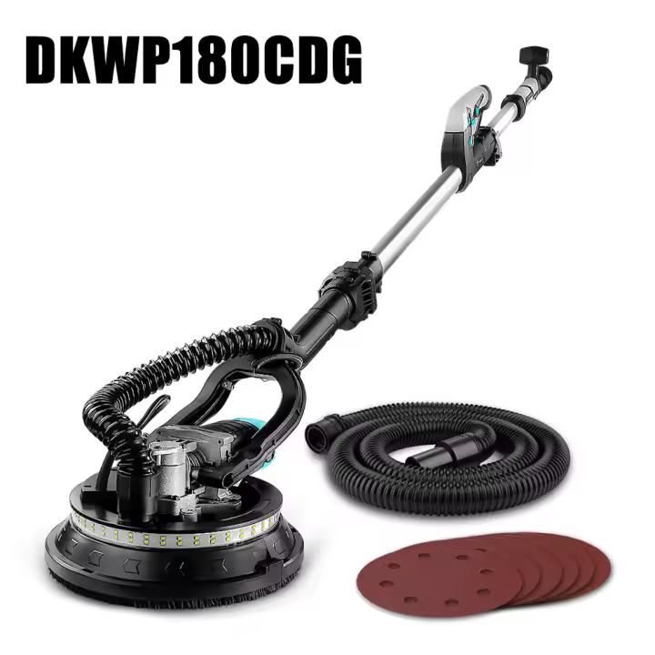 DEKO-lijadora portátil para paneles de yeso, máquina pulidora con LED, serie DKWP, 900W/800W - 1