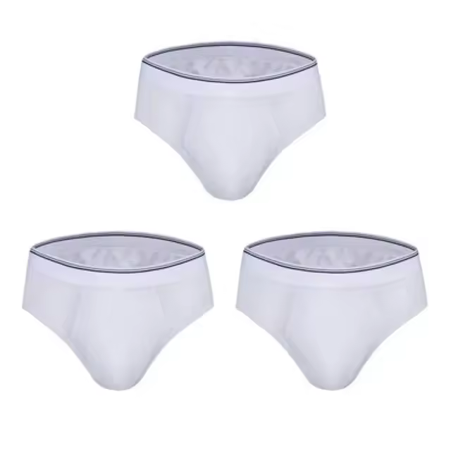 Pack de 3 Bóxers de Algodón Elástico para Hombre - Blanco y negro Talla Europea grande y multicolor - 1