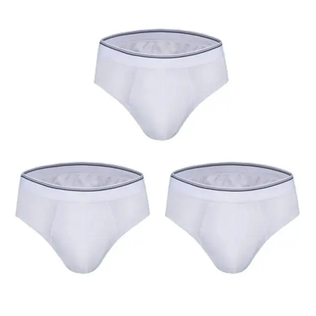 Pack de 3 Bóxers de Algodón Elástico para Hombre - Blanco y negro Talla Europea grande y multicolor - 1