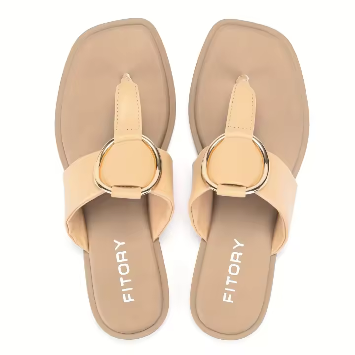 Sandalias planas informales, chanclas de verano, a la moda - 1