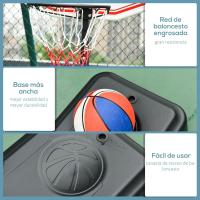 Canasta de Baloncesto con Altura Ajustable de 194-249 cm Canasta de Baloncesto Portátil con Base Rellenable de Agua 30 kg o Arena 35 kg y Ruedas de Transporte para Niños y Adultos Multicolor - details 5