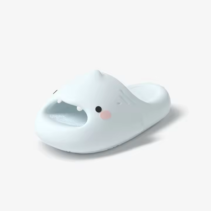 Xiaomeng zapatillas de tiburón hogar hogar de verano de las mujeres lindo fondo suave antideslizante pareja tiburón zapatillas frescas - 1