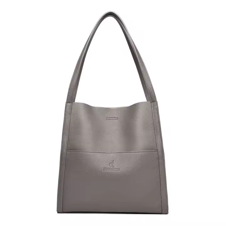 Bolso de hombro de cuero suave para mujer, bolso de mano grande y sencillo de diseñador de lujo, nueva tendencia, 2025 - 1