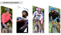 WOSAWE Chaqueta de Ciclismo Visibilidad Alta, Multifuncional, A Prueba de Viento, Secado Rápido, Manga Larga, Cuello Mandarín - details 10