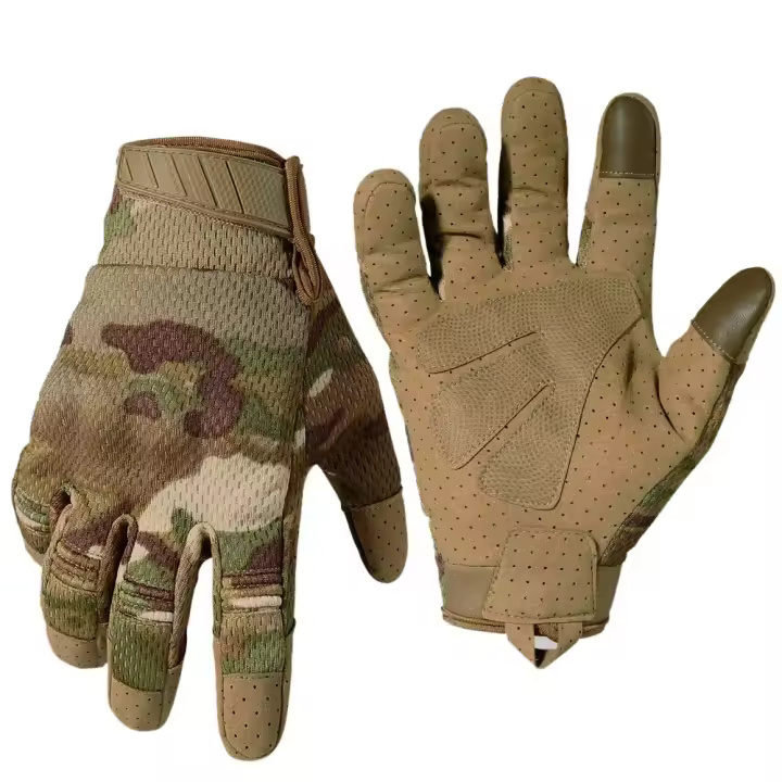 Guantes Tácticos de Pantalla Táctil Camo Equipo Antideslizante para Caza, Disparo, Ciclismo, Combate, Airtsoft, Senderismo, Acampar - 1