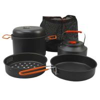 Sistema de cocina de aleación para acampar, olla, hervidor, vaporizador, conjunto combinado - details 0