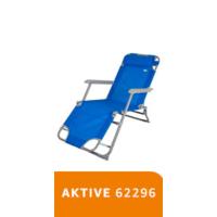 Tumbona Plegable con Parasol Gris Antivuelco, Reclinable, Material de Acero y Textileno - details 3