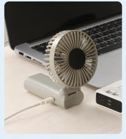 Mini ventilador de escritorio con pantalla digital - Ventilador portátil con carga USB para el hogar, la oficina, los viajes - Ventilador personal de viento fuerte con 10 configuraciones de velocidad - details 18