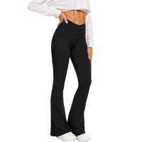 Pantalones Acampanados de Cintura Cruzada Suaves Pantalones Anchos para Yoga Casual - details 4