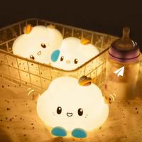 Pequeño dibujos animados lindo nube luz nocturna no deslumbrante niños dormitorio mesita de noche luz niño niña regalos de cumpleaños decoración del hogar - details 6