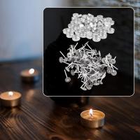 100 Juegos de Portavelas de Aluminio, Estuches Vacíos para Velas, Recipientes para Cera de Vela con Mechas para Manualidades y Velas DIY - details 2